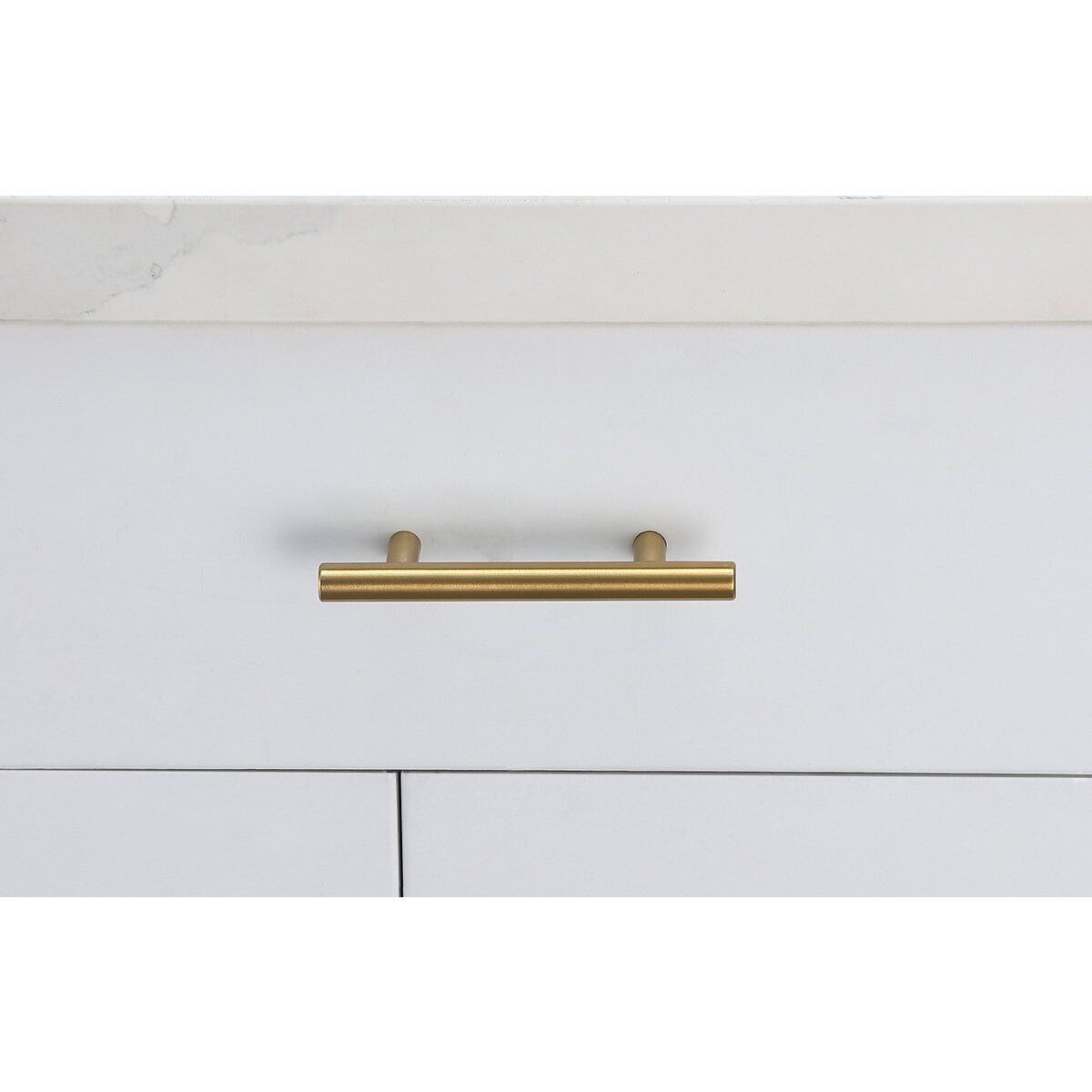Quinn Brass Hardware Drawer Pull, Set of 10
