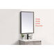 Pier 30 X 18 inch Black LED Mirror