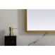 Blaire 40 X 30 inch Brass Mirror