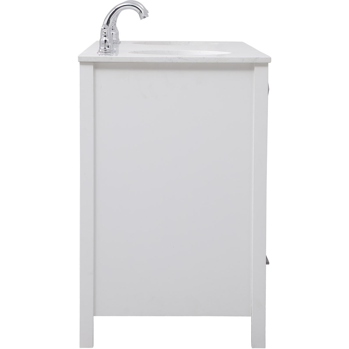 Irene 60 X 22 X 34 inch White Vanity Sink Set