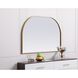 Blaire 36 X 24 inch Brass Mirror