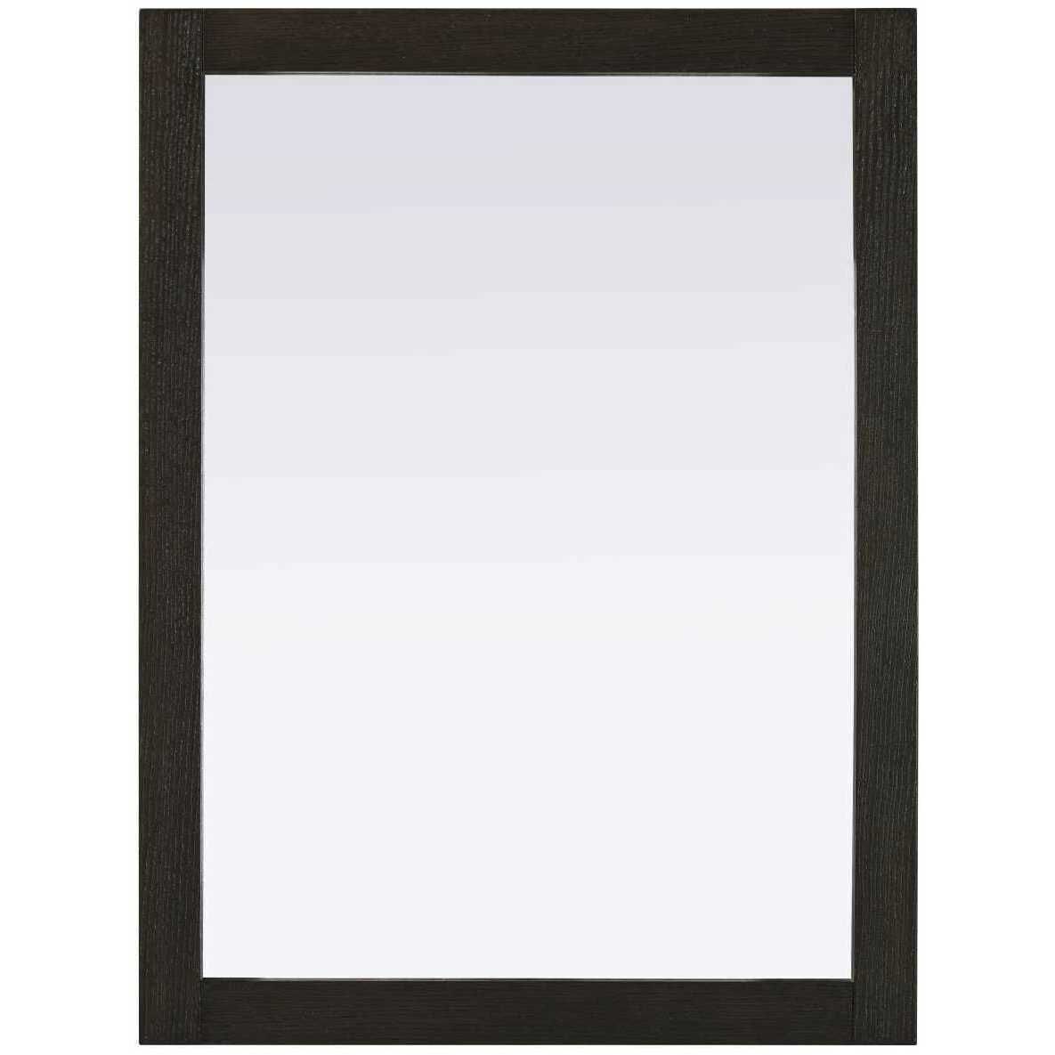 Norah 36 X 27 inch Chocolate Oak Mirror