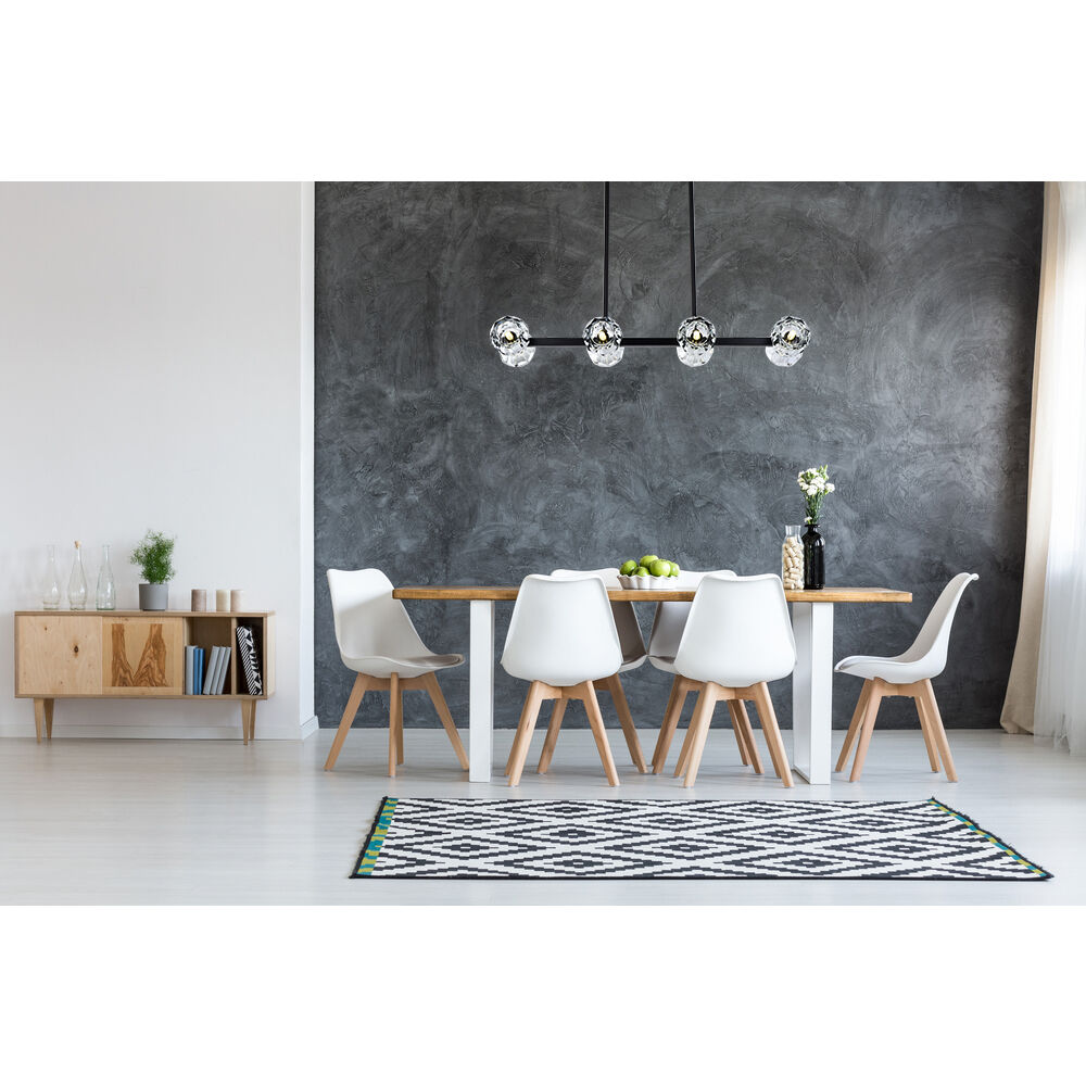 Eren 8 Light 8 inch Black Pendant Ceiling Light