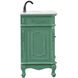 Danville 48 X 21 X 36 inch Vintage Mint Vanity Sink Set