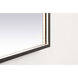 Pier 36 X 24 inch Black LED Mirror