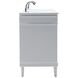 Bennett 72 X 21 X 35 inch White Vanity Sink Set