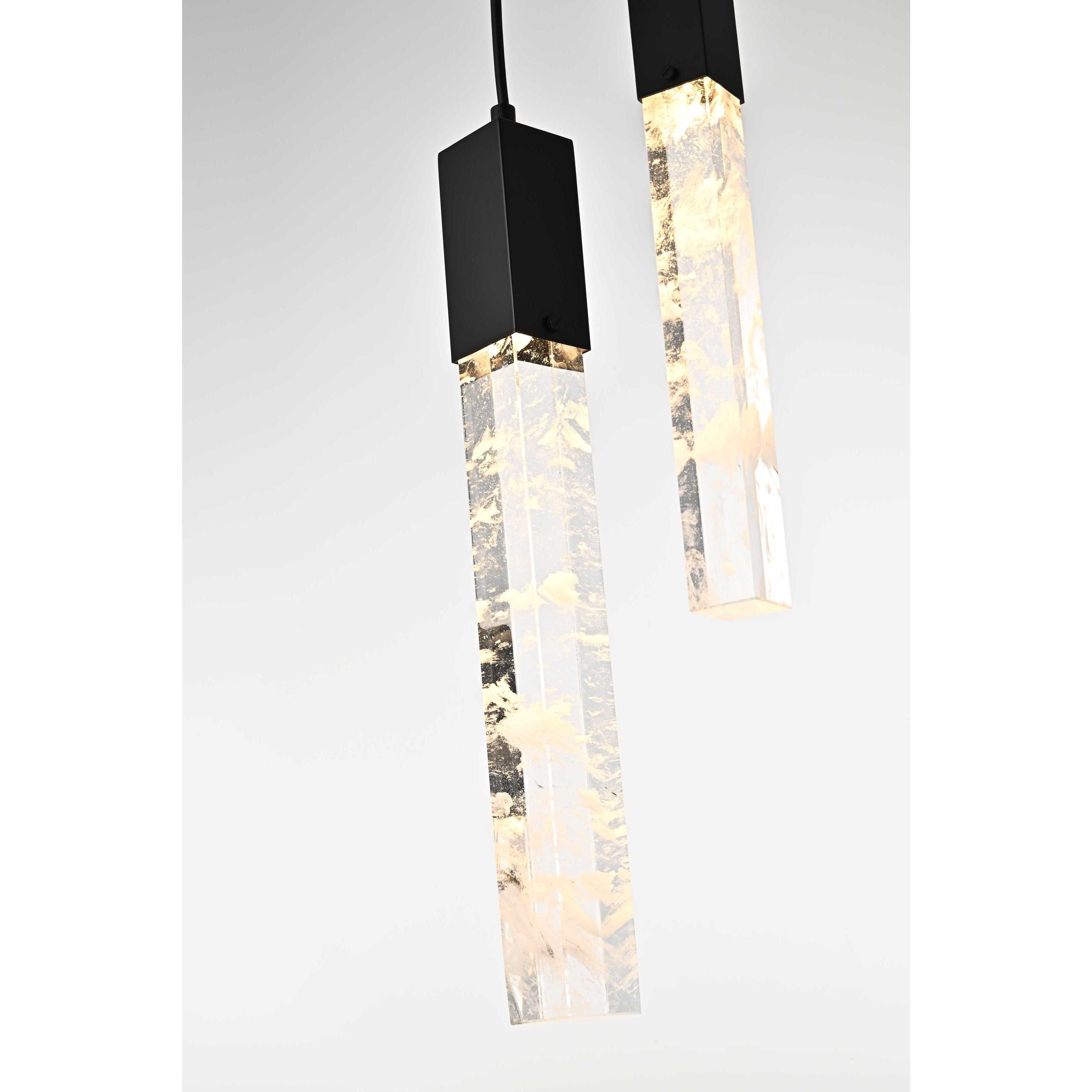 Aurora 9 Light 24 inch Black Chandelier Ceiling Light