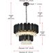 Willow 8 Light 24 inch Black Chandelier Ceiling Light