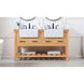 Clement 60 X 22 X 34 inch Natural Wood Bathroom Vanity Cabinet