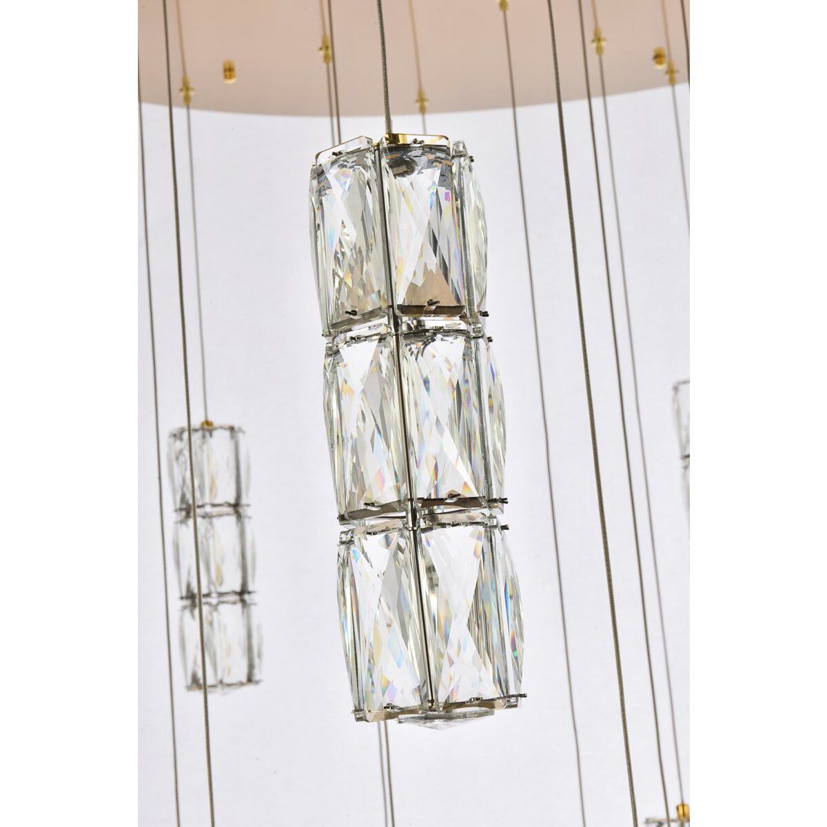 Polaris 25 Light 42 inch Gold Chandelier Ceiling Light