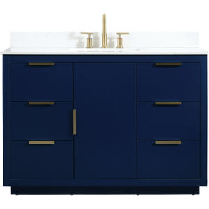 Blake 48 X 22 X 34 inch Blue Vanity Sink Set