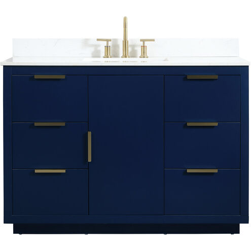 Blake 48 X 22 X 34 inch Blue Vanity Sink Set
