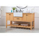 Clement 60 X 22 X 34 inch Natural Wood Bathroom Vanity Cabinet