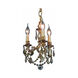 Lillie 3 Light 10 inch French Gold Pendant Ceiling Light in Golden Teak, Royal Cut