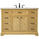 Americana 48 X 22 X 35 inch Natural Wood Vanity Sink Set