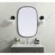 Brynn 36 X 24 inch Black Mirror in 24 x 36