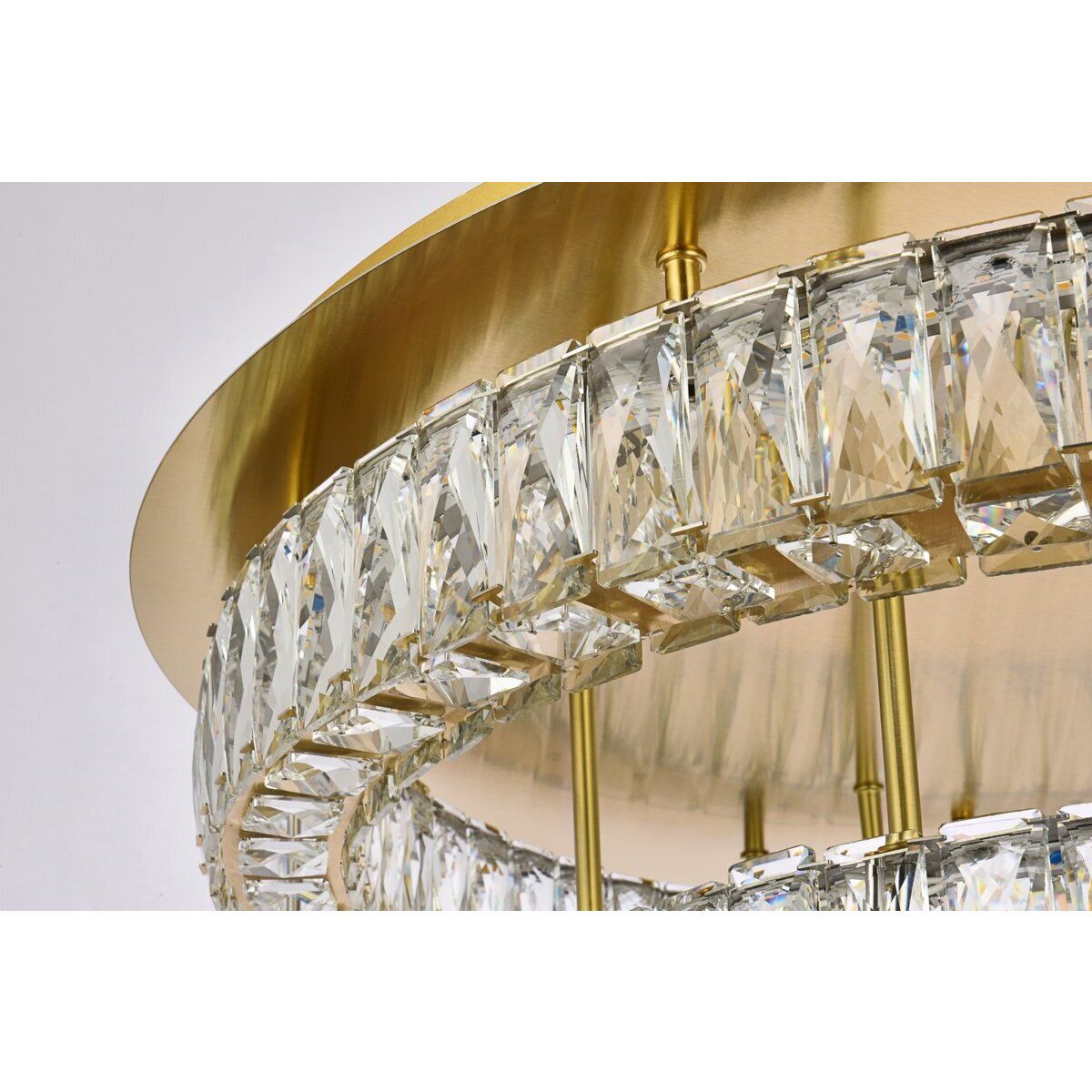 Elegant Lighting 3503F30L2G LED Flush Mount Monroe Gold