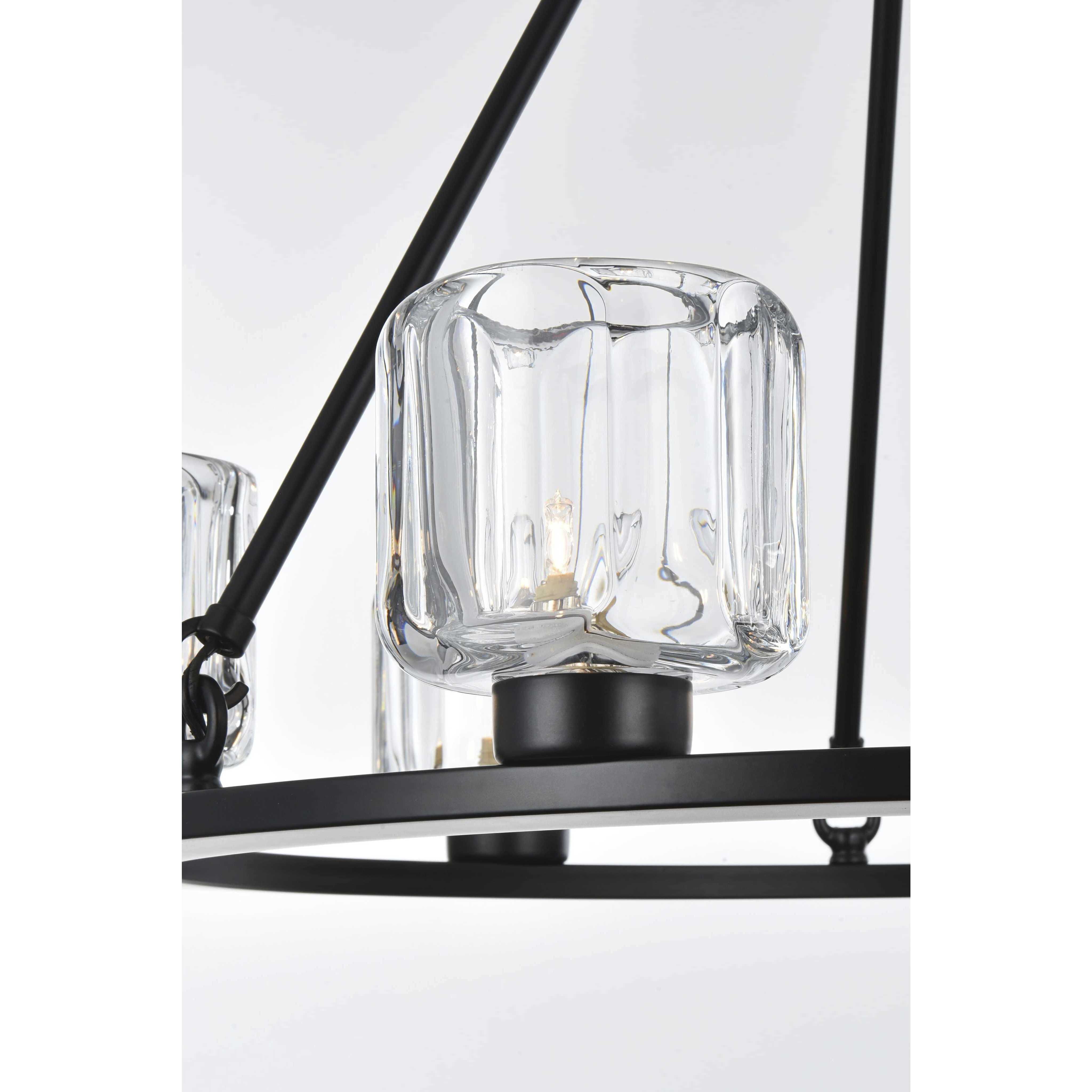 Cadence 6 Light 26 inch Black Chandelier Ceiling Light