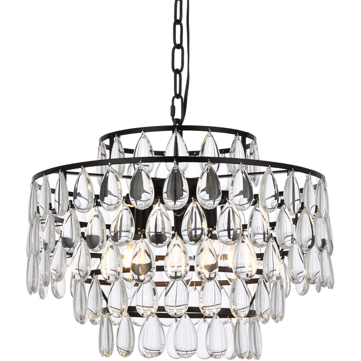 Mila 5 Light 18 inch Black Pendant Ceiling Light