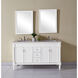 Lexington 60 X 21 X 35 inch Antique White with White Marble Vanity Set