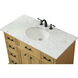 Americana 42 X 22 X 35 inch Natural Wood Vanity Sink Set