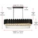 Willow 12 Light 14 inch Black Chandelier Ceiling Light