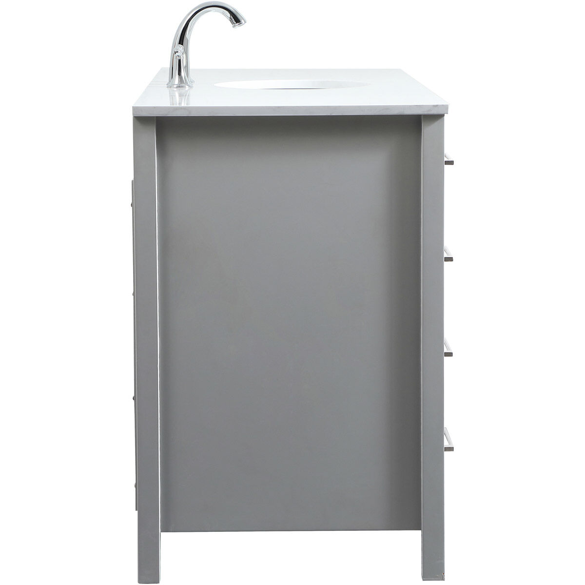 Irene 60 X 22 X 34 inch Grey Vanity Sink Set