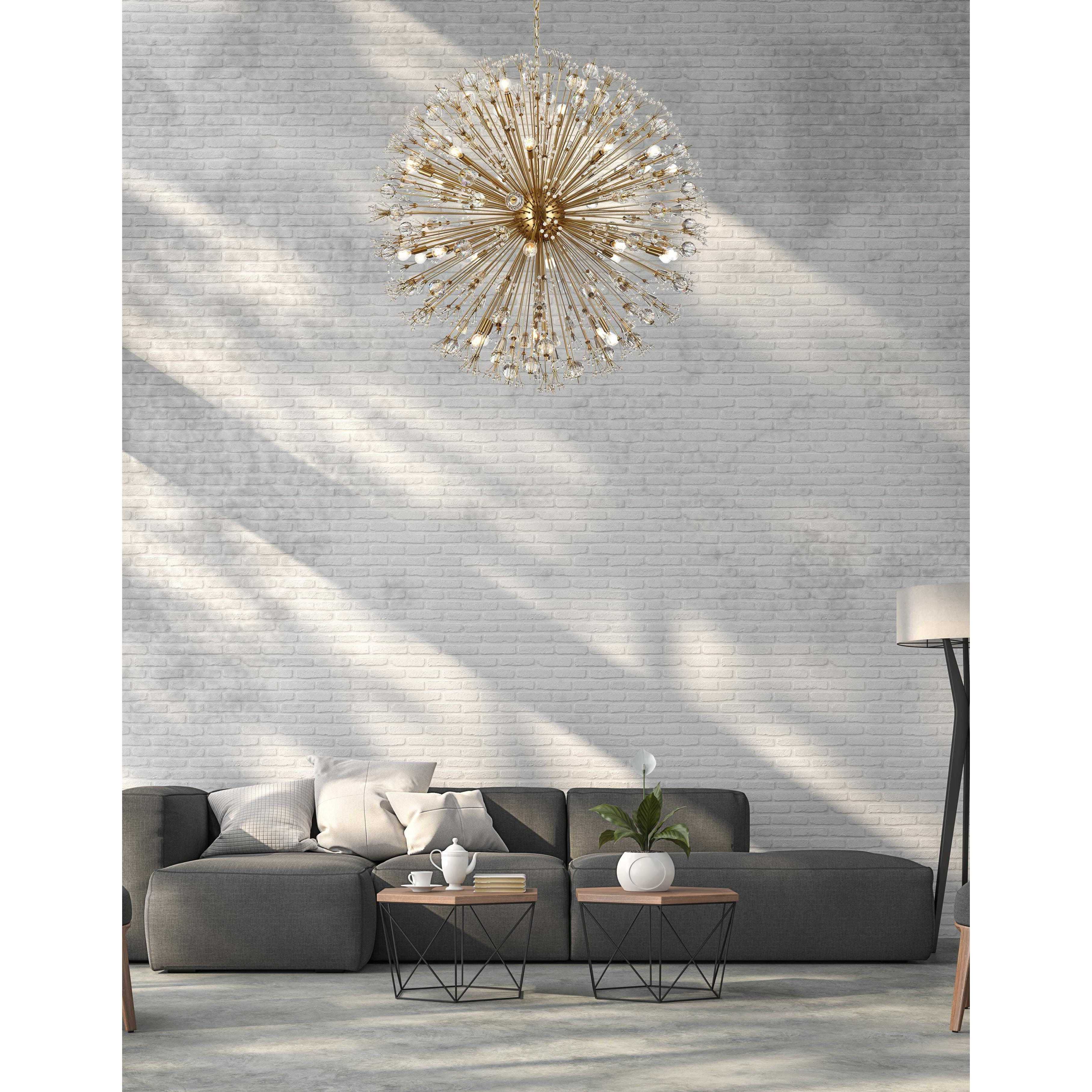 Vera 34 Light 50 inch Gold Pendant Ceiling Light