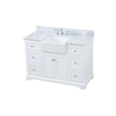 Franklin 48 X 22 X 35 inch White Bathroom Vanity Cabinet