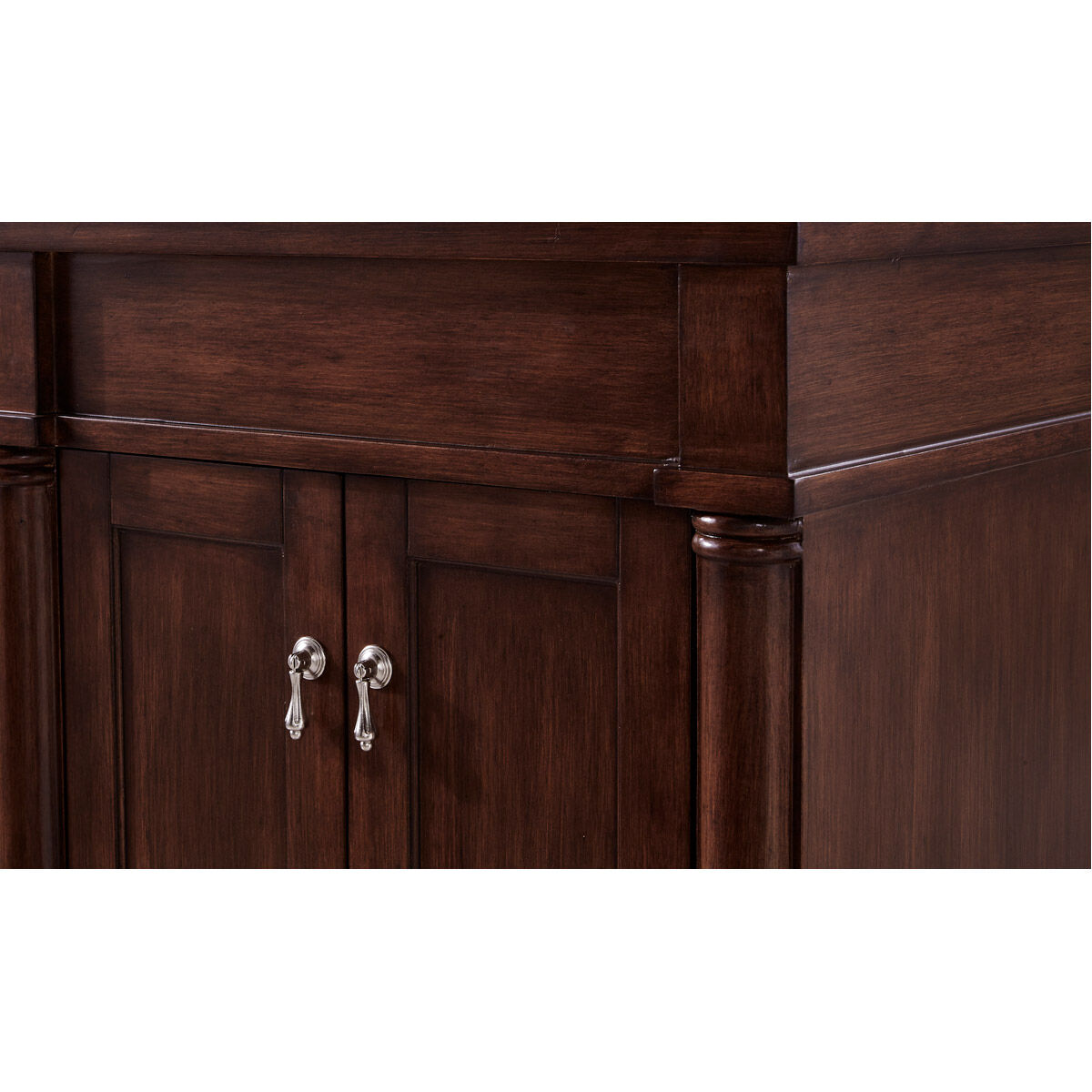 Lexington 24 X 21 X 35 inch Walnut with White Marble Vanity Set