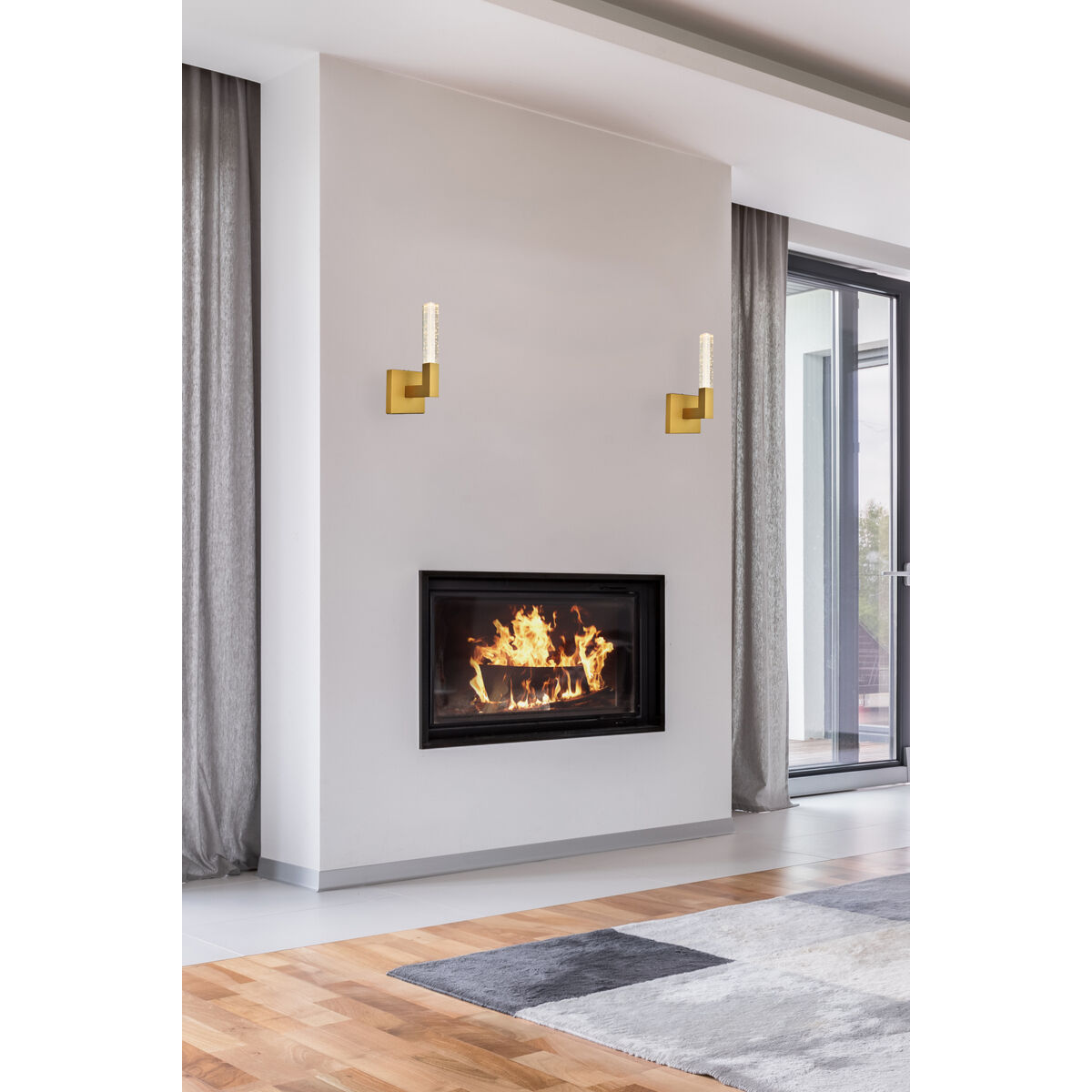 Noemi 1 Light 6 inch Satin Gold Wall Sconce Wall Light