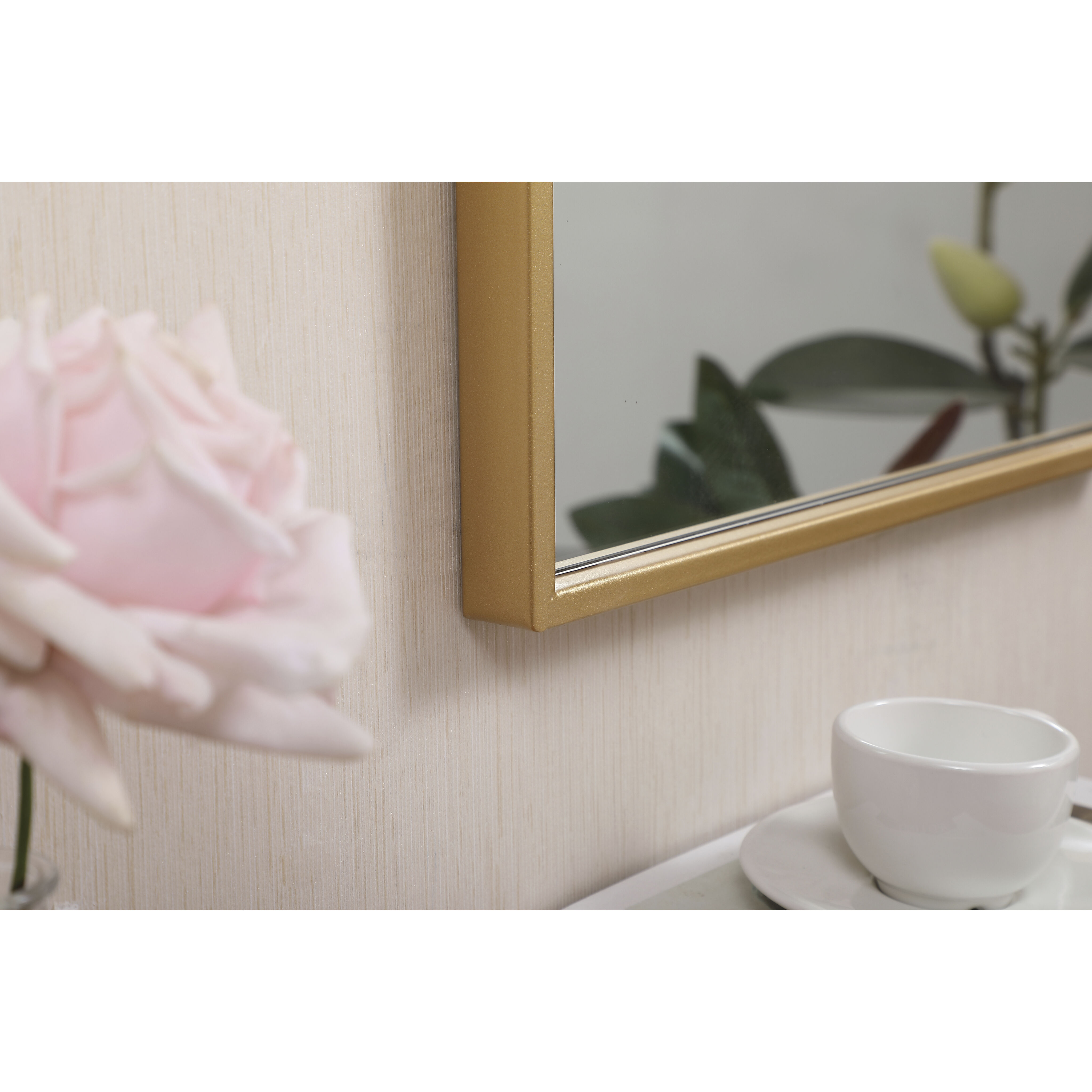 Monet 28 X 28 inch Brass Wall Mirror