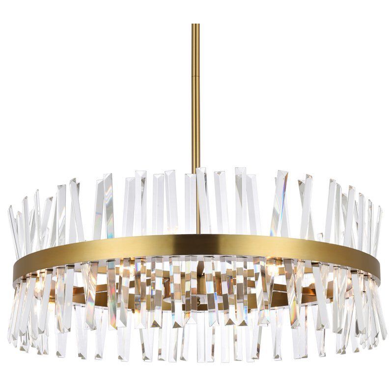 Serephina 16 Light 32 inch Satin Gold Chandelier Ceiling Light
