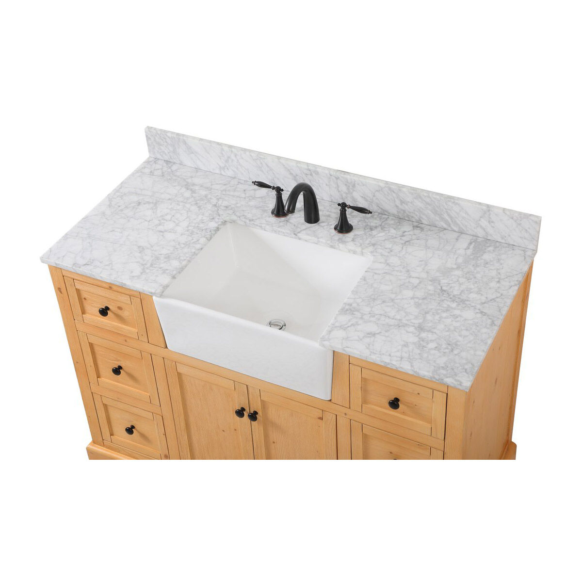 Franklin 48 X 22 X 34.75 inch Natural Wood Bathroom Vanity Cabinet