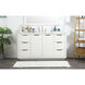 Blake 60 X 22 X 34 inch White Vanity Sink Set