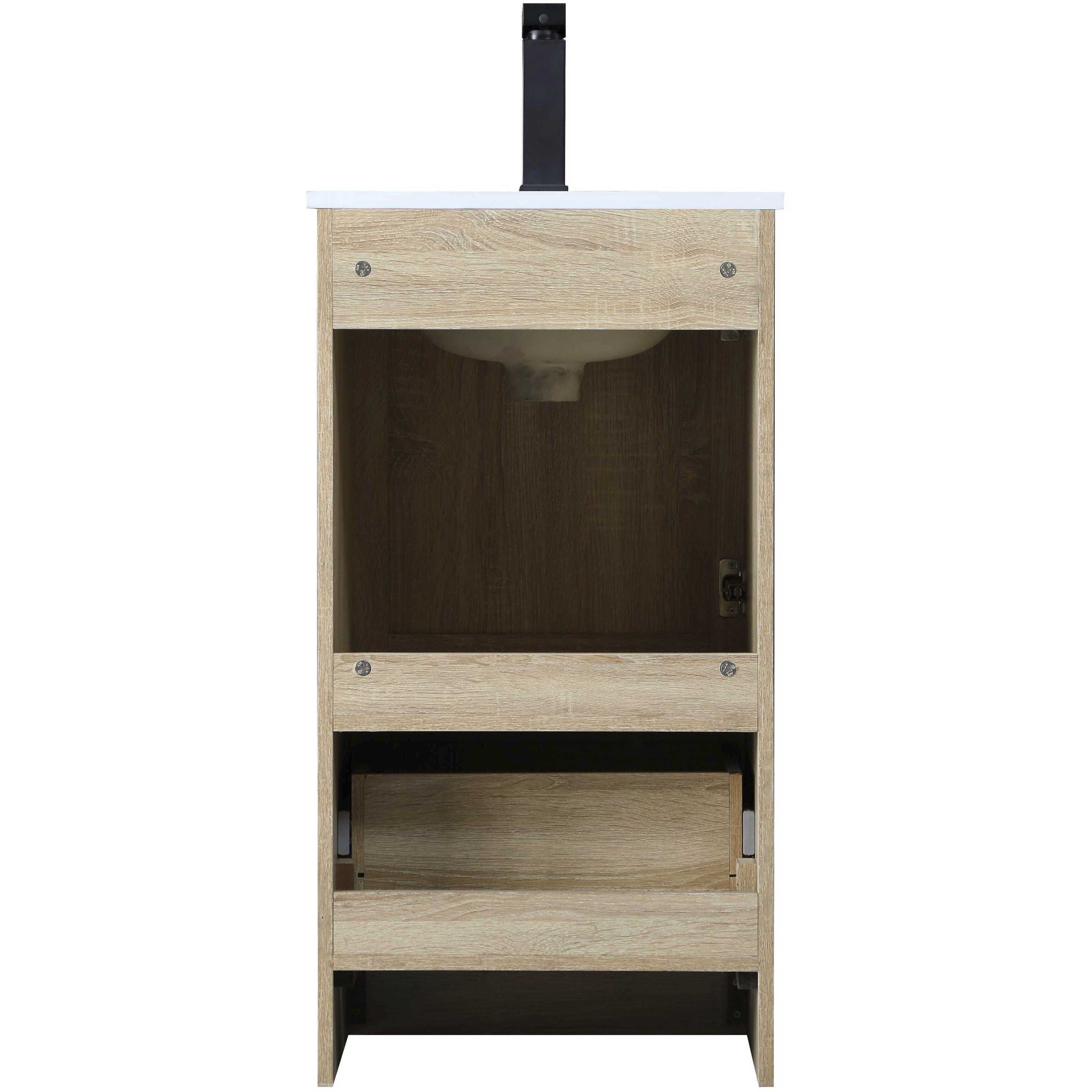 Soma 18 X 34 inch Mango Wood Bathroom Vanity Cabinet