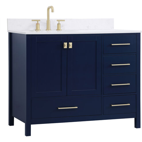 Irene 42 X 22 X 34 inch Blue Vanity Sink Set