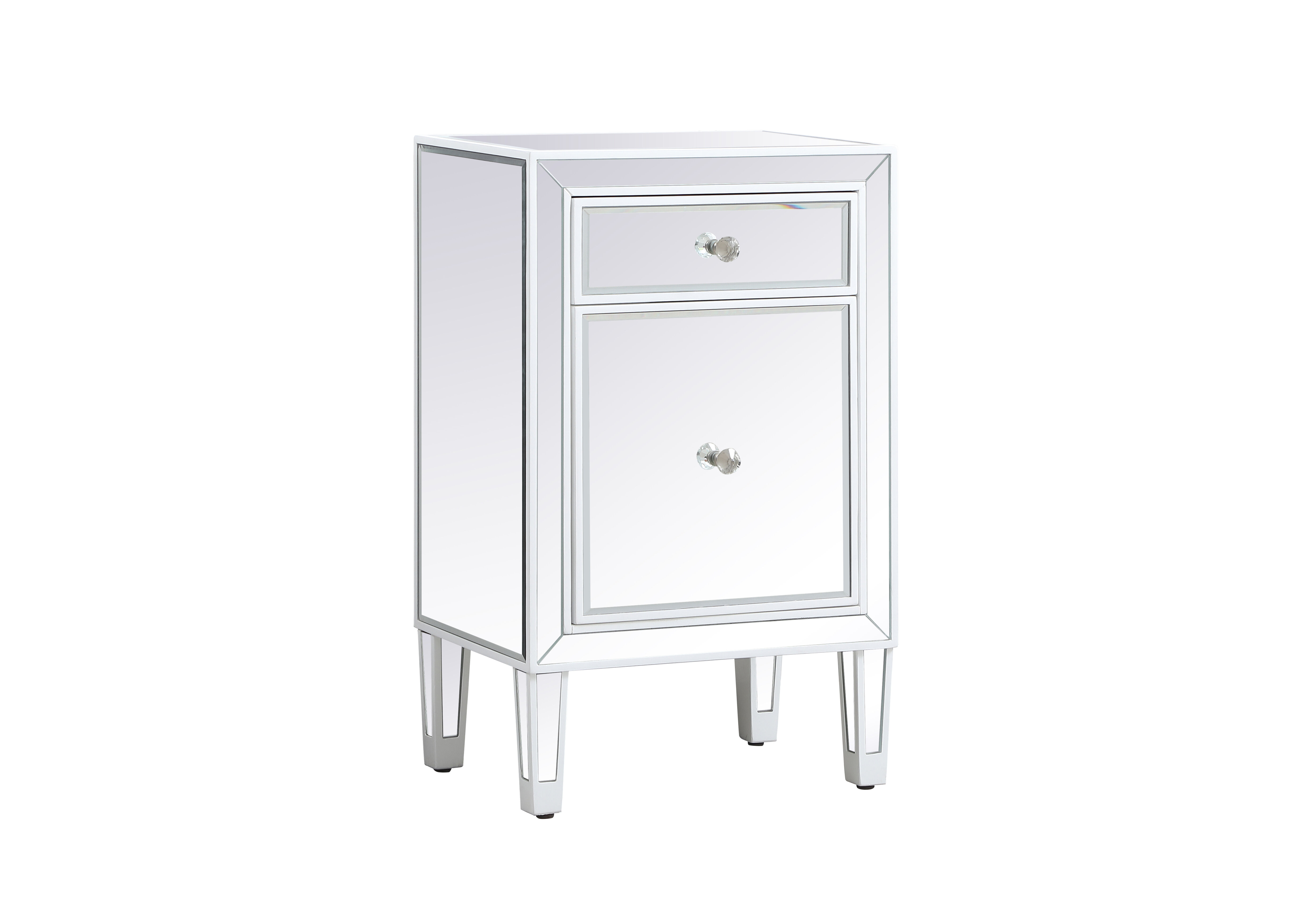 Reflexion 29 X 18 inch White Nightstand