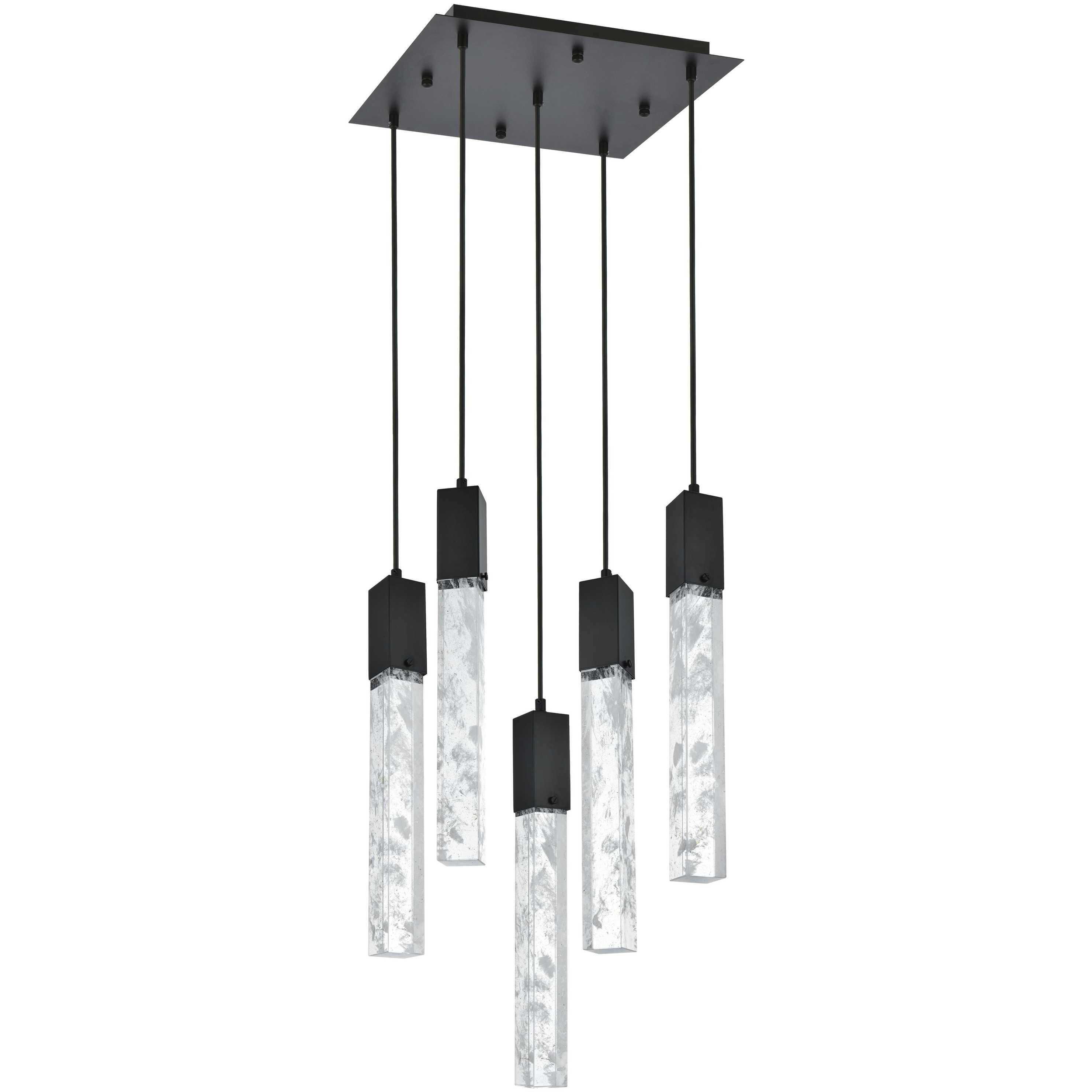 Aurora 5 Light 16 inch Black Pendant Ceiling Light
