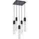 Aurora 5 Light 16 inch Black Pendant Ceiling Light