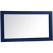 Aqua 32 X 18 inch Blue Vanity Mirror