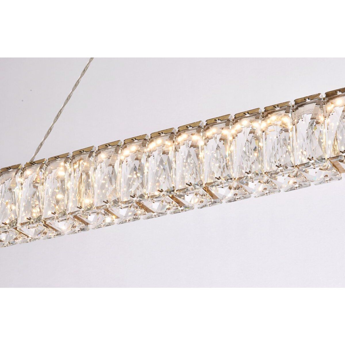 Monroe 1 Light 38 inch Gold Linear Pendant Ceiling Light