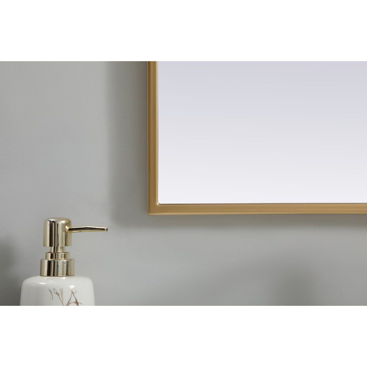 Ayra 30 X 22 inch Brass Mirror