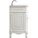 Danville 42 X 42 X 36 inch Antique White and Antique Bronze Vanity Sink Set