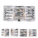 Cuvette 2 Light 14.37 inch Chrome Vanity Light Wall Light, Royal Cut Clear Crystal
