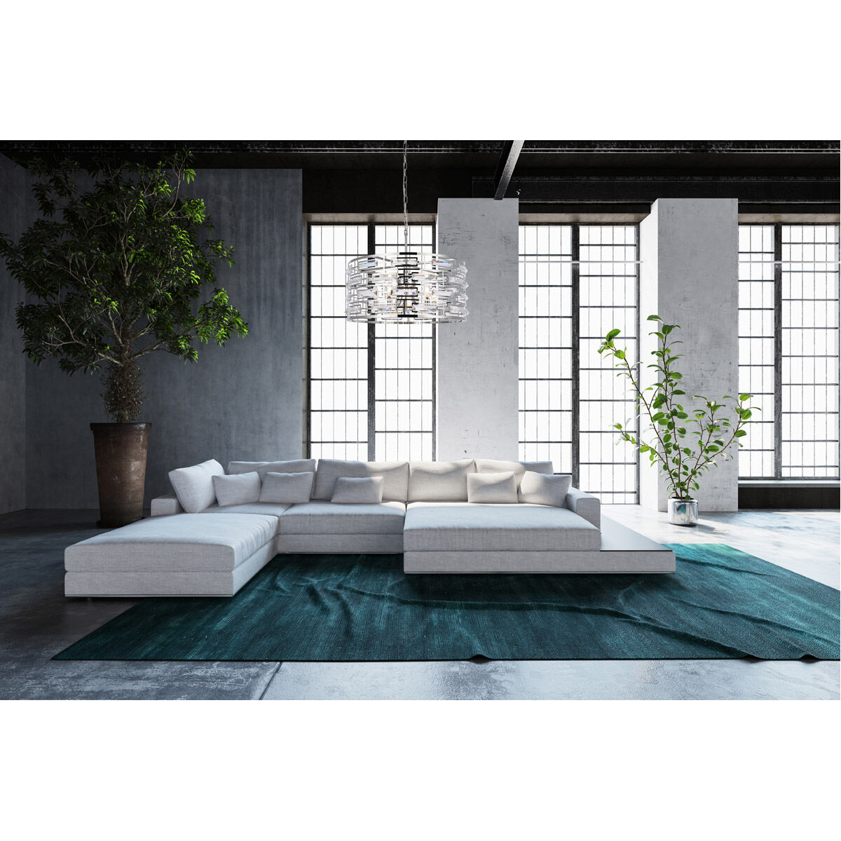 Kennedy 5 Light 24 inch Chrome Pendant Ceiling Light