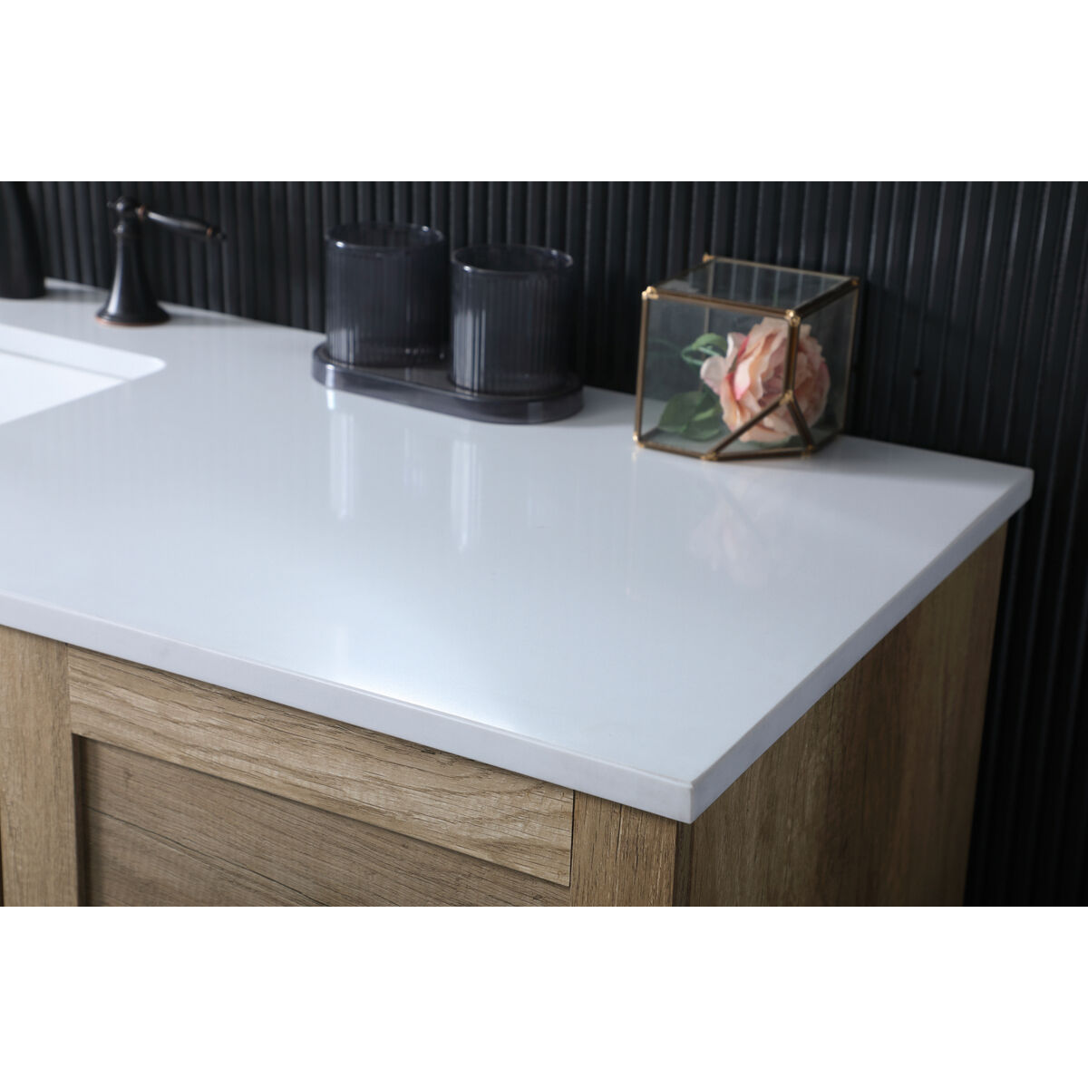 Soma 60 X 19 X 34 inch Natural Oak Vanity Sink Set