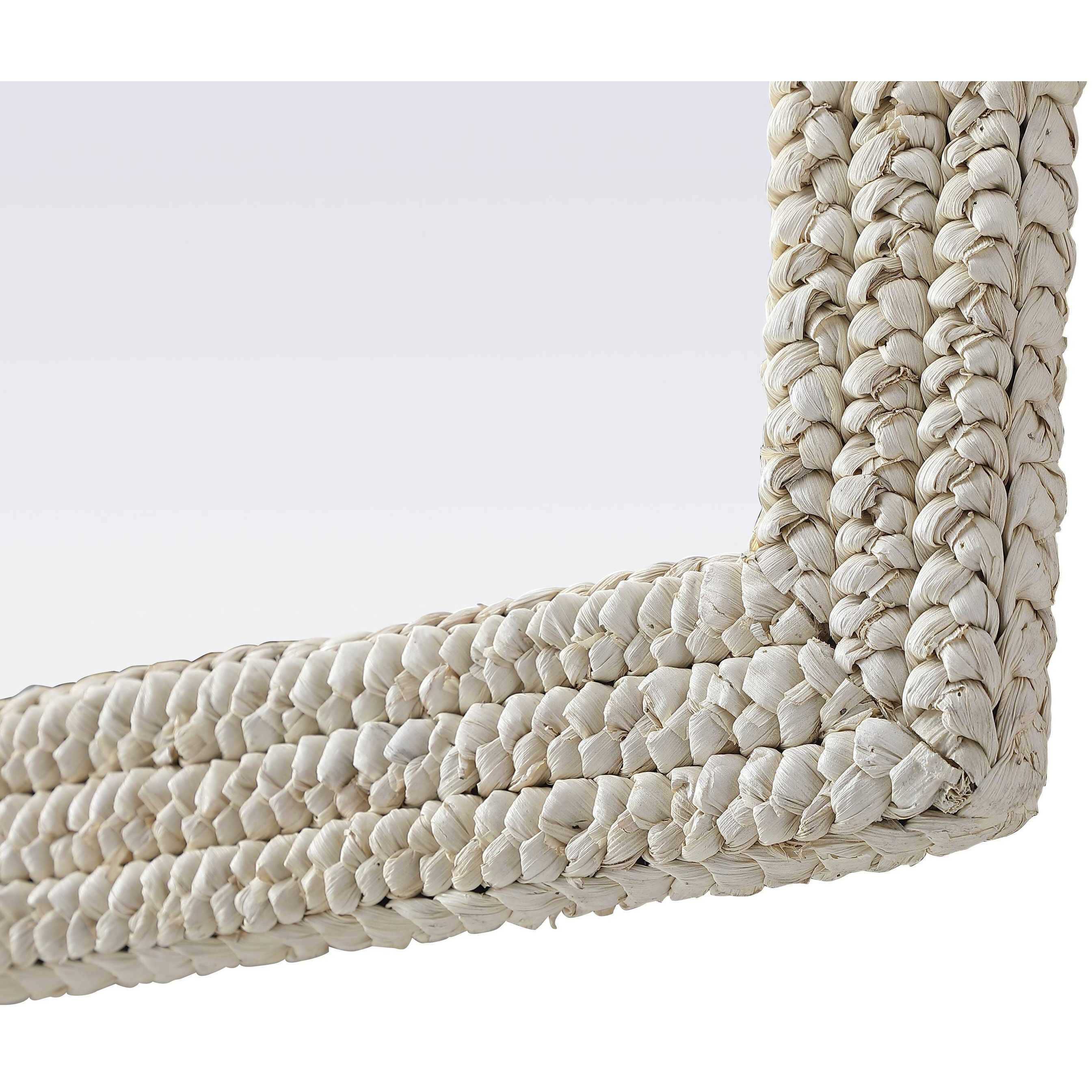 Marlowe 36 X 30 inch Linen White Mirror