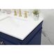 Bennett 72 X 21 X 35 inch Blue Vanity Sink Set