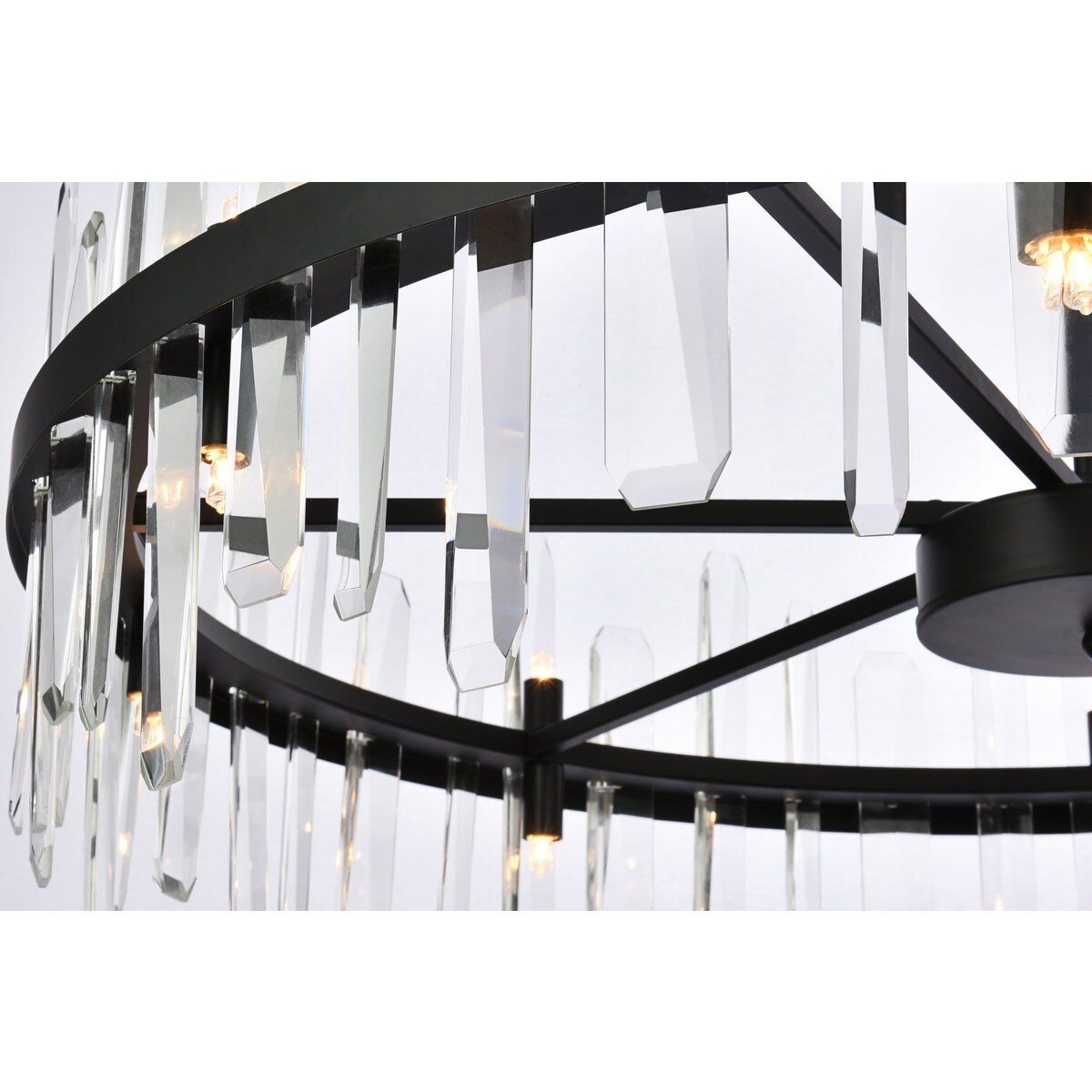 Serena 16 Light 36 inch Black Chandelier Ceiling Light